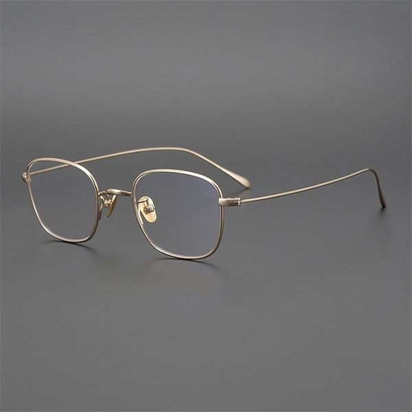 

shop eyeglasses onlines handmade pure titanium frame, ultra light small frame, fashion, art trend, men's and women's spectacle fra, White;black