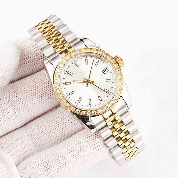 

huiya06 31mm watch automatic mens watch 36mm 41mm rose silver brown blue stainless steel water resistant luminous sapphire uk machine, Slivery;brown