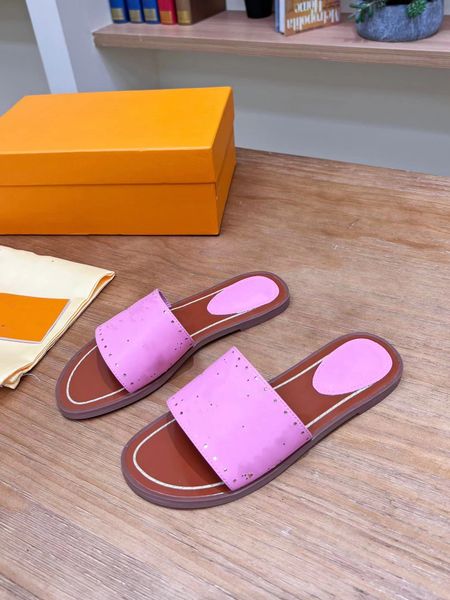 

2022 designers slippers women floral slides woman flats platform sandals rubber brocade gear bottoms flip flops striped beach causal shoes l, Black