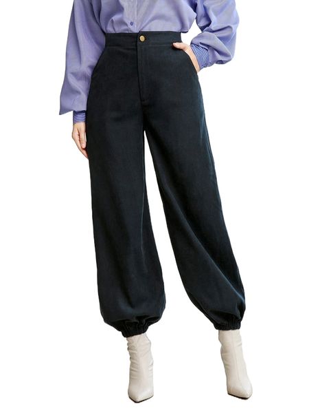 

x farah high waist slant pocket joggers s4mo#, Black;white