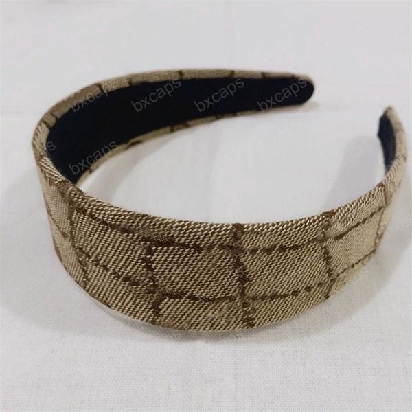 

designer headband women girl hair bands retro headwraps gifts wide thin seven-color classic joker g headwear d2112083z301e, Silver