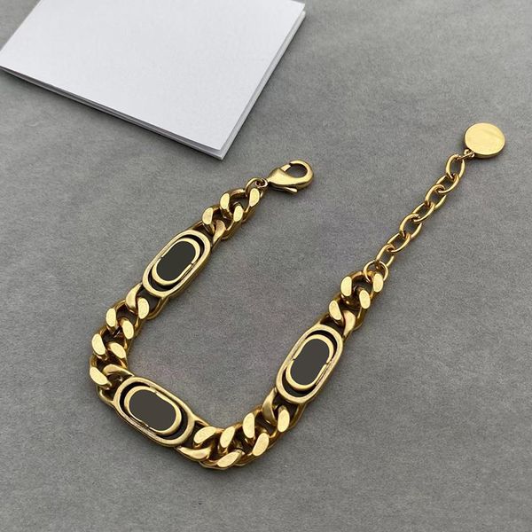 

luxurys designers charm bracelet men and women classic fashion bracelet social party gift chain designer bracelet retro atmosphere jewelry d, Golden;silver