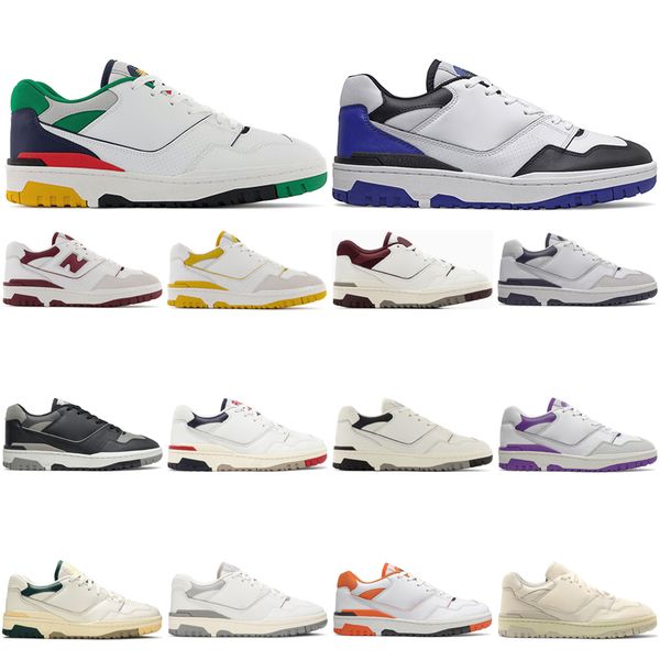

2022 original 550 running shoes men women white black yellow red green blue orange balance sneakers outdoor walking trainers size 36-45 with, White;red