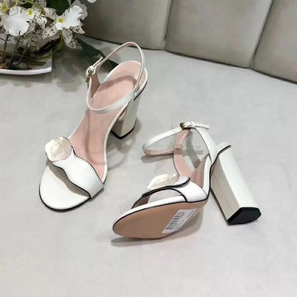 

2021 new arrival women's fashion high heels sandals leather soft girl casual black silver shoes lady outdoor thick heels big size 41 40