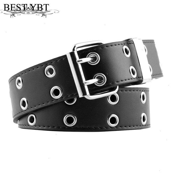 

ybt fashion alloy women belt chain luxury for genuine leather style pin buckle jeans decorative, Black;brown