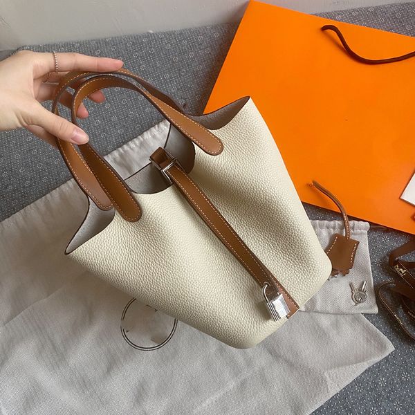 9A Borsa da donna di qualità superiore Borsa da donna firmata Tote Borse a secchiello Borse di lusso fatte a mano Moda classica Togo Epsom Mini portafoglio shopping in pelle Pochette pochette