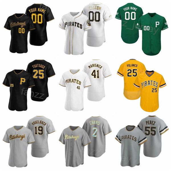 

new baseball 41 jake marisnick jersey 65 jack suwinski 3 cole tucker 2 michael chavis 19 daniel vogelbach 55 roberto perez 25 yoshi tsutsugo, Blue;black