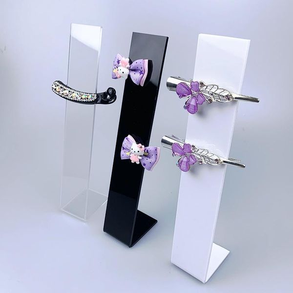 

jewelry pouches, bags hair clip stand display accessories holder tiara organizer pins support clips showcase riser acrylic, Pink;blue