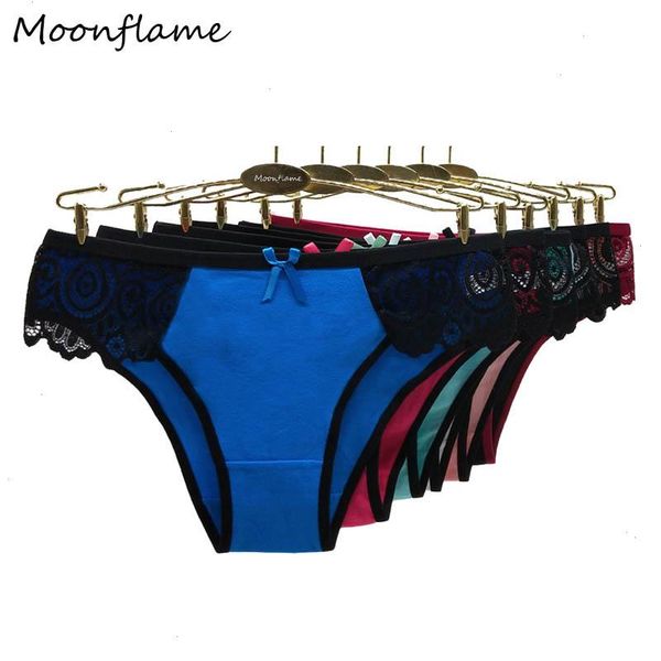 

89412 5 pcs lots womens panties arrival underwear -xl ladies lace cotton briefs, Black;pink