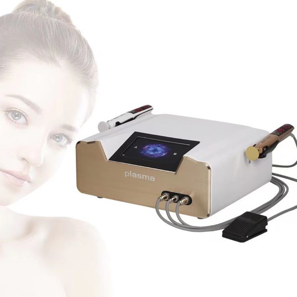

2 in 1 plasma pen for skin tightening stretch marks removal, Black;white