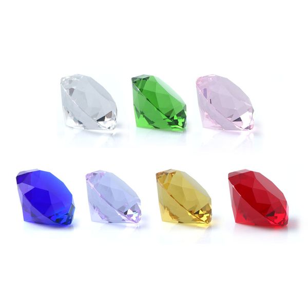 Acessórios para fumantes Tampa de carboidrato de vidro de diamante 20mmOD 30mmOD Heady Colored Unique Caps For Flat Top Beveled Edge Terp Slurper Blender Quartz Banger Nails Dab Rig