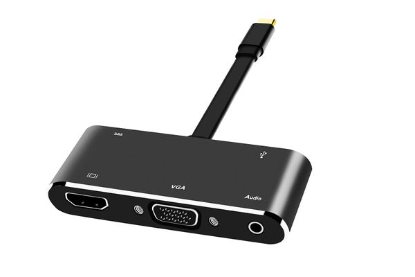 USB 3.1 Type-C Thunderbolt 3 to HD VGA USB 3.0 Aux адаптер для MacBook Samsung S20 Dex Surface Huawei P30 Xiaomi 10 TV