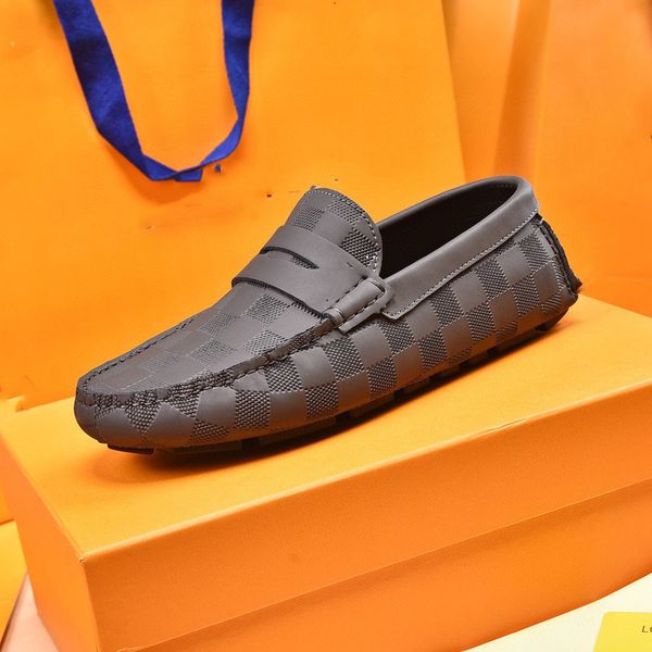 

genuine leather men casual shoes luxury brands 2021 mens loafers moccasins breathable slip on flats men's driving shoe wine red size 38, Black