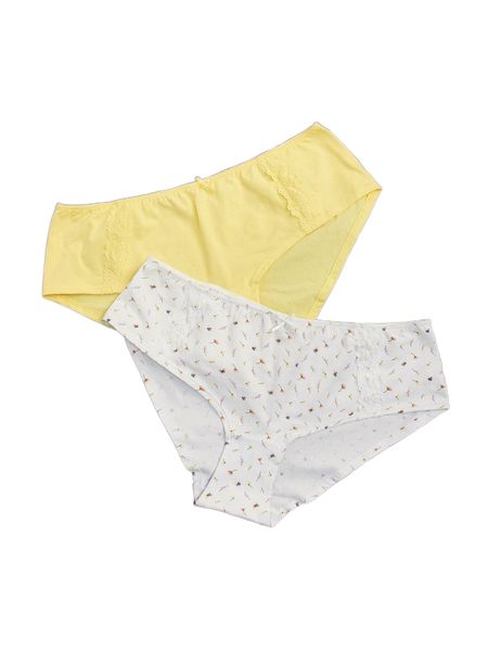 

2pack cotton panty e9bd#, Black;red