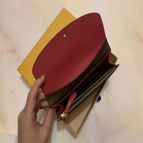 

2020 new shpping whole red bottoms lady long wallet multicolor coin purse card holder original box women classic zipper p303v, Red;black