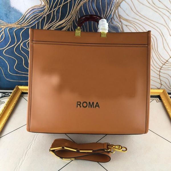 

2022 new women large capacity handbag tote bag package shopping bags cowhide leather fashion detachable strap handbags wallet interior pocke