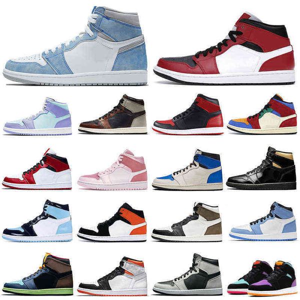 

1s men outdoor shoes 1 university blue obsidian bred shadow digital pink women mens trainers sports sneakers walking jogging