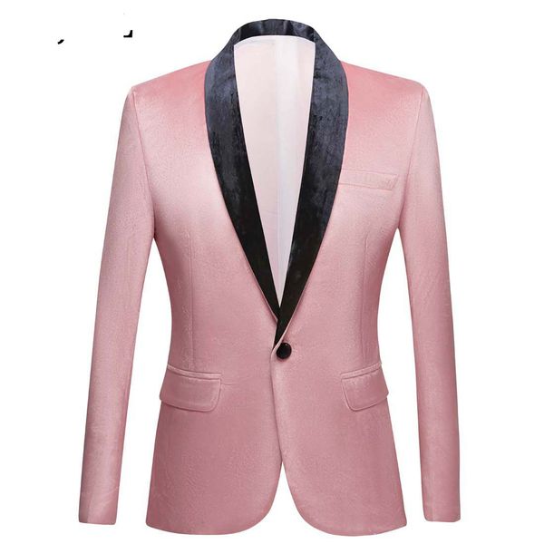 

men's suits & blazers selling men's flat velvet slim suit coat casual wedding banquet dress men, White;black