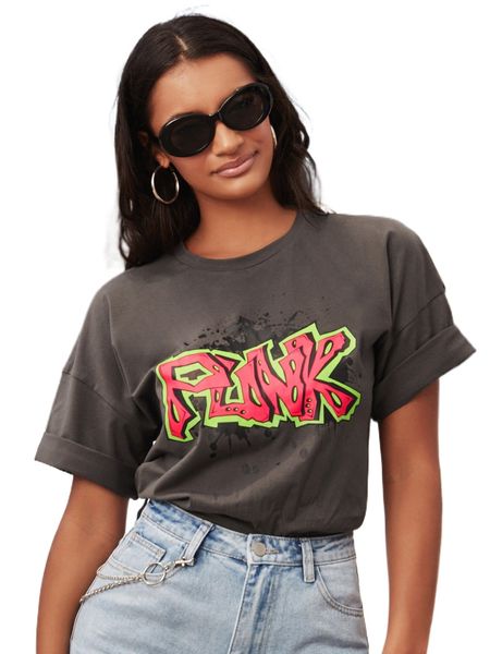 

x ilya danilov letter graphic drop shoulder tee d4r8#, White