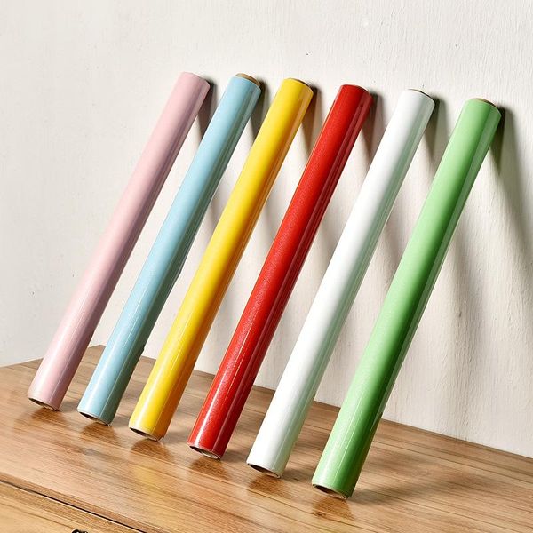 Duvar Kağıtları Kalınlaştırılmış Kendinden Yapışkan Duvar Kağıt Mobilya Yenileme Dolabı Dolap Sticker PVC Su Geçirmez Duvar Kağıdı Peel Stick