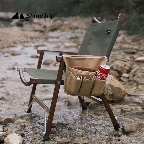 Outdoor Camping Kermit Chair Armrest Hanging Bag Borsa laterale multifunzionale Borsa portaoggetti portatile 0622