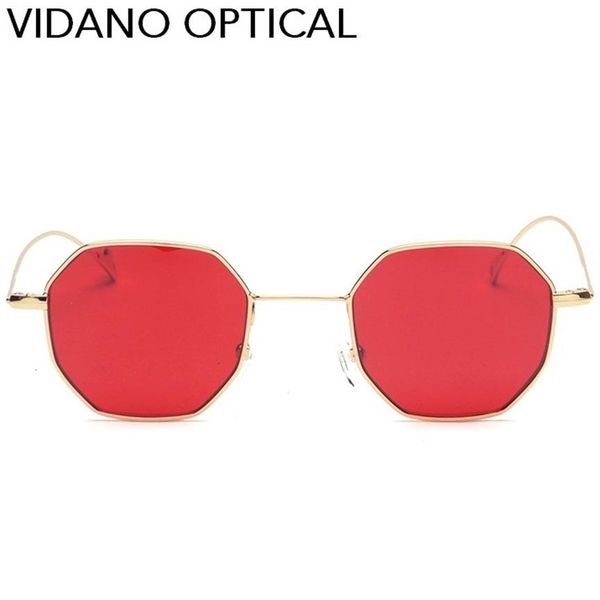 

vidano optical new luxury octagon shape men sunglasses women gradient summer designer glasses style uv400 240b, White;black