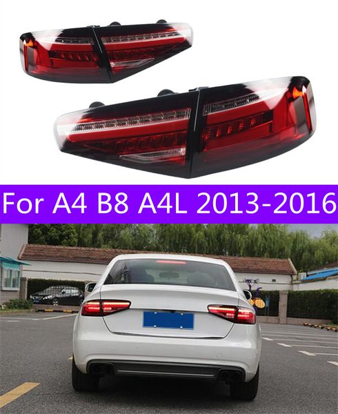 

led auto taillights assembly upgrade for a4 b8 a4l 20 13-20 16 led dynamic lamp start up animation accessories