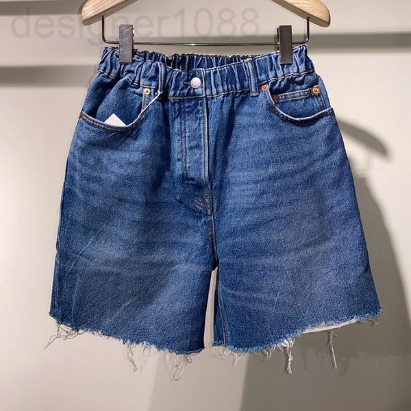 

women's jeans designer []aw king 2022 summer short high waist denim shorts fashion straight blue pocket casual pants qhfs