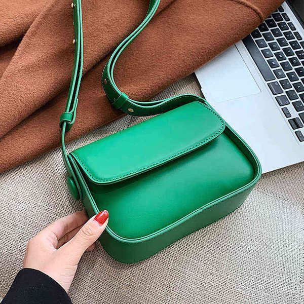 

evening bags 2022 hit totes pu leather crossbody shoulder bag for women winter fashion brand shopper designer handbags green 220517
