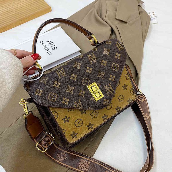 

purse sale bag female 2022 new style small square bag versatile minority design autumn and winter printed large capacity portable shoulder b