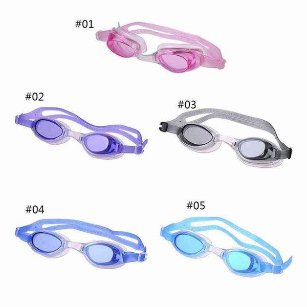 Infantil esportes aquáticos hd silicone silicone anti-goggles de natação de nadação uv pc Óculos de mergulho subaquáticos Kids y220428