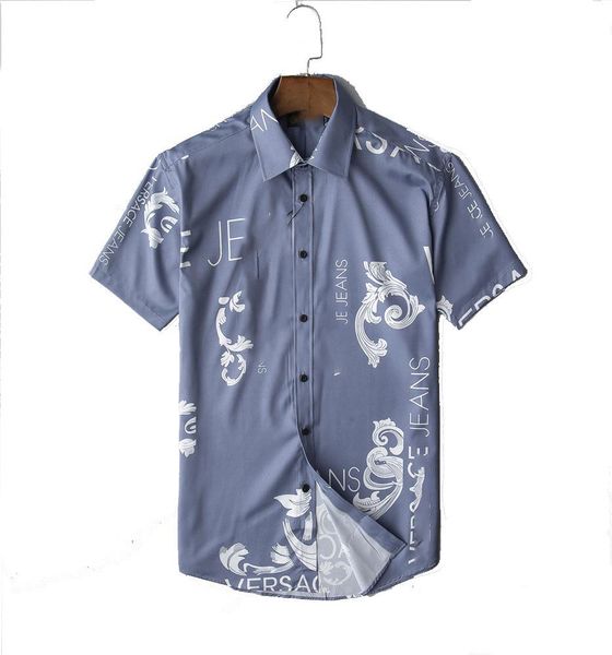 Men's Dress Shirts bberry 4 Styles Mens Shirts Hawaii Letter Printing Designer Shirt Slim Fit Men Fashion Long Sleeve Casual Male Clothing M-3XL#34