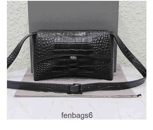

designer handbags 2022 bag balencaigass leather women women's xxbag crocodile hourglass b-button single shoulder underarm diagonal dk5s