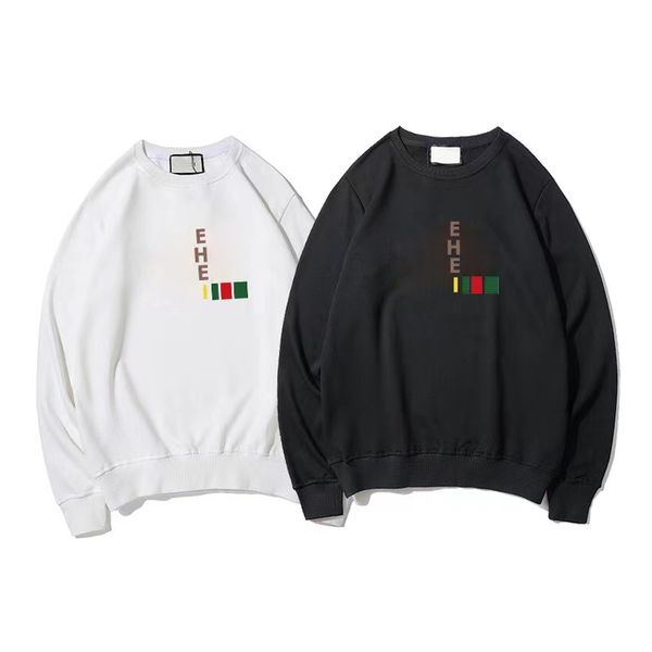 

designer mens pullover sweatshirts spring and autumn windrunner crewneck sweatshirt black white fashionable and for loose fit long sleeves s