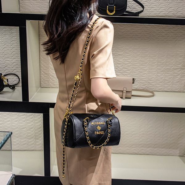 

boston small golden ball women's bag rhombus chain shoulder messenger bag handbag