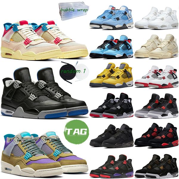

4s basketball shoes men women black cat 4 infrared lightning pure money red thunder guava ice black purple white oreo sports trainer sneaker