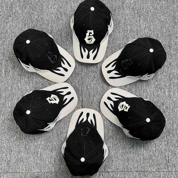 

ball hat balencigas kanye kanye's same legendary6 hip hop fog high street tide flame baseball cap duck tongue hat donda, Blue;gray