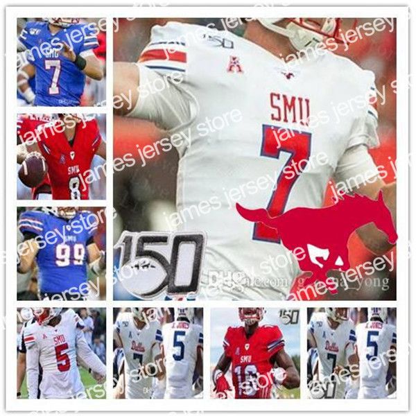 

james custom 2021 ncaa smu mustangs football jersey shane buechele ulysses bentley iv rashee rice delano robinson eric dickerson lavine mcda, Black