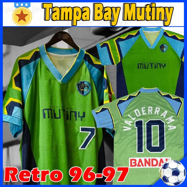 

tampa bay mutiny soccer jerseys retro 96-97 maillot classic vintage camisetas football hejduk men uniforms football shirts, Black;yellow