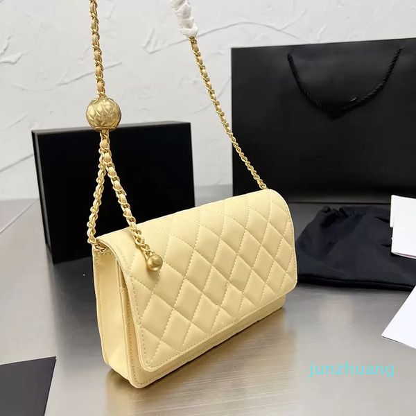 

chan nel bag designer- womens shoulder bags chain gold ball flap crossbody ladies card holder multi pochette clutch handbags 20cm