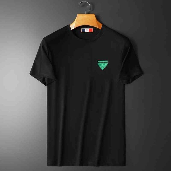 

summer new korean men's fashion casual mercerized cotton round neck short sleeve t-shirt streetwear women's clothing summer 60% of, White;black