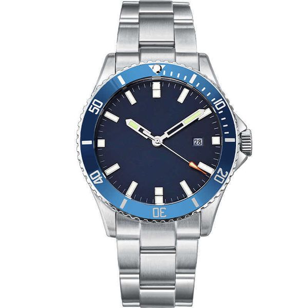 

luxury watches ceramic bezel with black face stainless steel classic mens diving watch men's fashion style sports watch gift boxl1, Slivery;brown