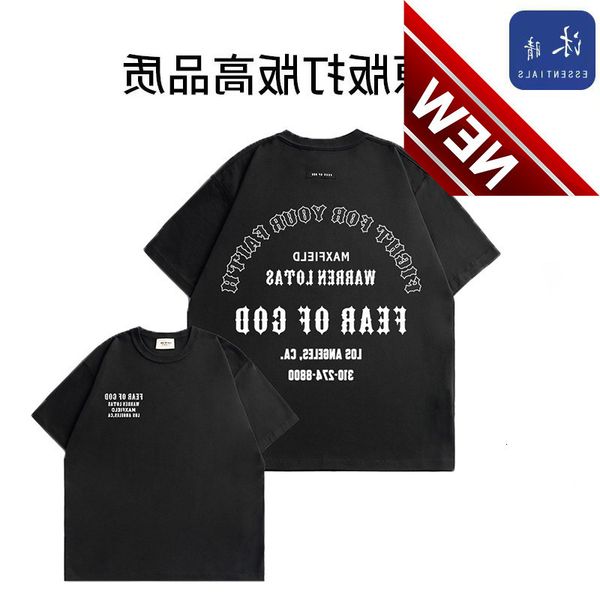 

essentials fog fashion short sleeve summer cotton t-shirt men, White;black