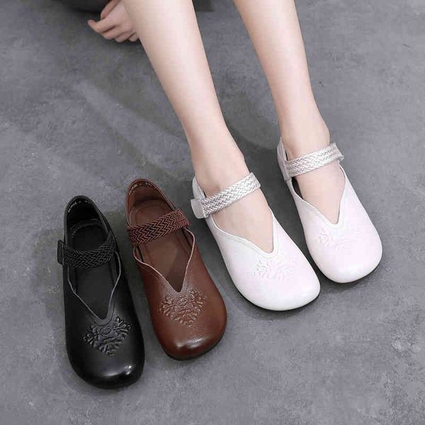

dress shoes spring mother's shoes soft sole large leather middle-aged and elderly comfortable single ox tendon thick heel mz3a, Black
