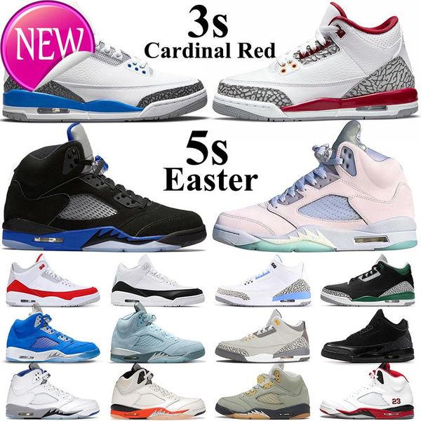 

cardinal red 3s basketball shoes jumpman 5s oreo bluebird concord fire easter 5 racer blue 3 cool grey pine green unc true men sports t, Black