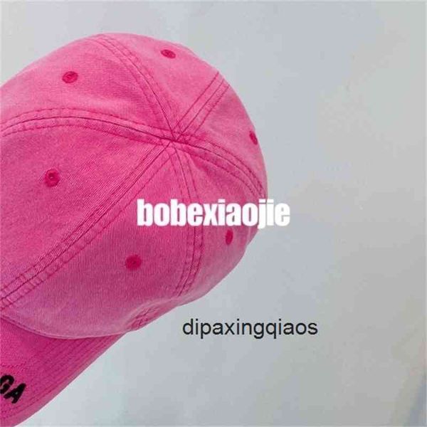 

balencaigass ball caps ball paris b letter printed bobexiaojie wash hookah grey paris gradient pink letter large brim, Blue;gray