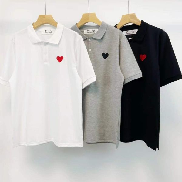

men woman polos t-shirts love r polo shirt short-sleeve solid tees men clothing fengheng, White;black
