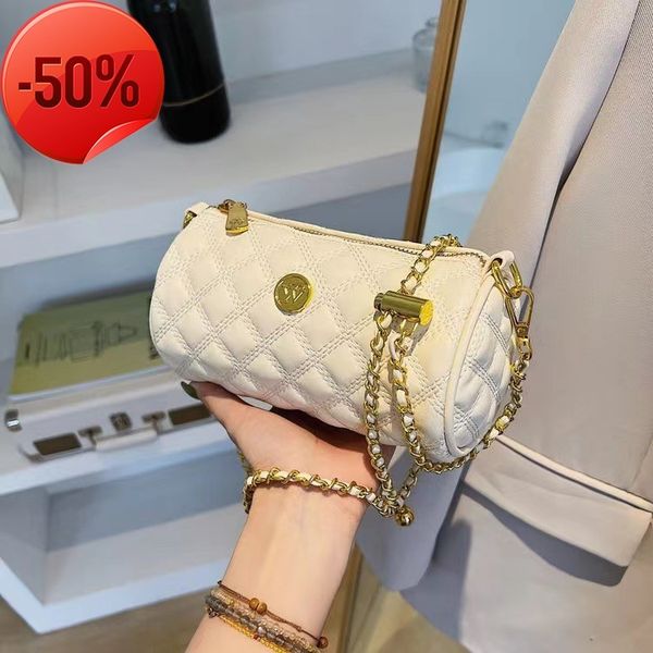 

the factory directly new small fragrance shoulder bag fashion foreign style net red msenger female cylinder bag