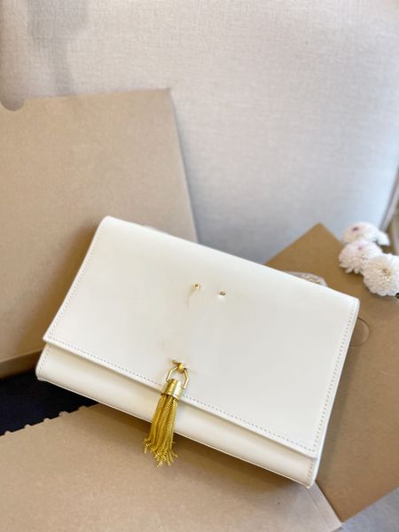 

designers shoulder bag luxurious tote purse handbag message bags cluth brand classic genuine leather crossbody kate gold chain original box