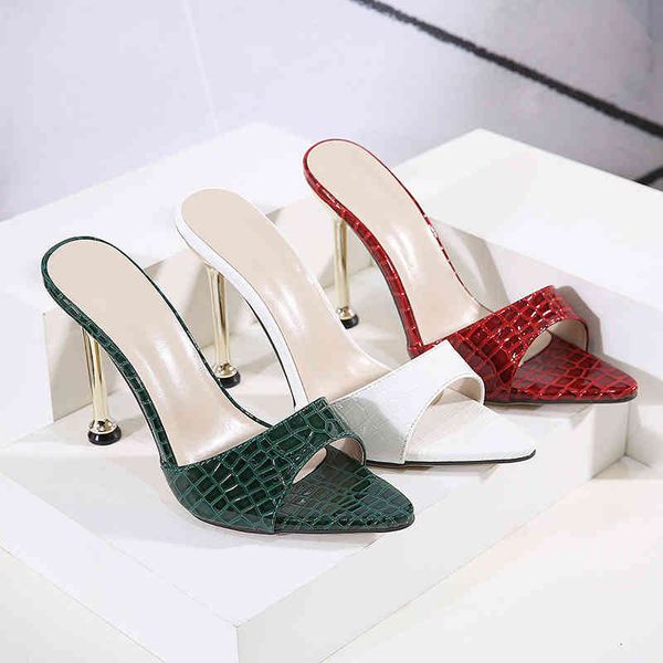 

sandals women slippers high heels pointed snake cool stiletto sandals women's high heels large, Black